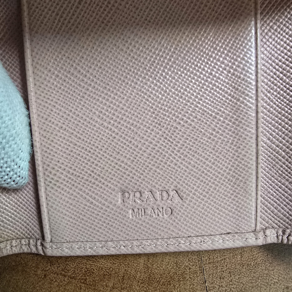 Prada Key Holder Case Pink Ssffisno Leather - Picture 5 of 10